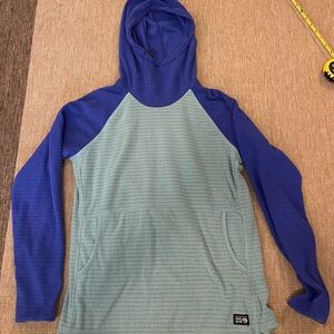 Mountain Hardwear Blue and Green Hoodie